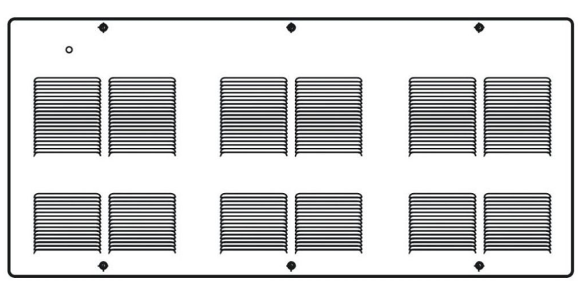 Ouellet OACU03030BL-T Commercial Wall Fan Heater, 3000W, 240V, 3-Phase, Built-In Thermostat, 1-Pole White Finish
