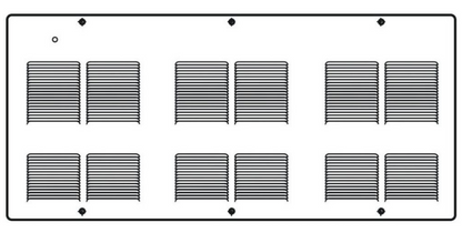 Ouellet OACU03030BL-T Commercial Wall Fan Heater, 3000W, 240V, 3-Phase, Built-In Thermostat, 1-Pole White Finish