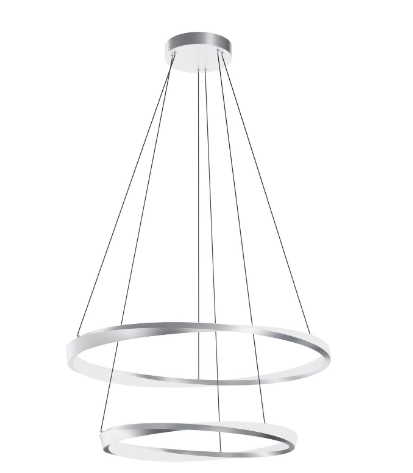 AFX Lighting OBRP2432LAJUDSN Oberon 24/32 Inch LED Pendant Light, 120-277V, Watt 50W, Selectable 5CCT, Satin Nickel Finish