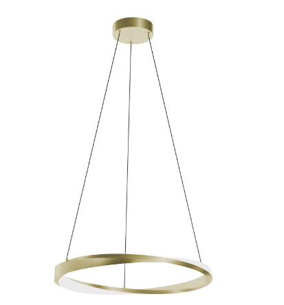 AFX Lighting OBRP24LAJUDLB Oberon 24 Inch LED Pendant Light, 120-277V, Watt 20W, Selectable 5CCT, Light Antique Brass Finish