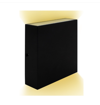 Lotus LED Lights OD-5-1000L-5CCT-BK 15 Watt Led Wall Sconce - Up + Down Light - 1,280 Lumens - 27k / 3k / 35k / 4k / 5k - 120v - Black Finish