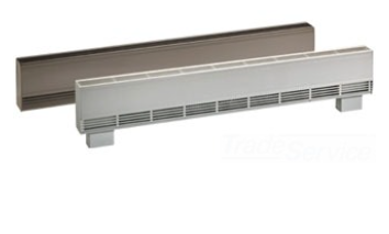 Ouellet ODB2004BL Heavy-Duty Aluminum Draft Barrier Baseboard Heater. Wattage 2000W, Voltage 480V, 2175mm, White Finish