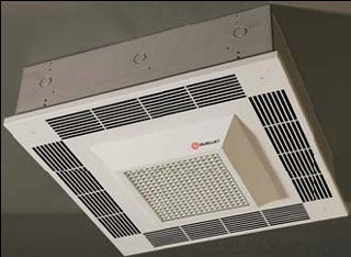 Ouellet ODSRU02004AM Ceiling Fan Heater Recessed Mounted, Wattage 20000W, Voltage 480V, Single Phase, Almond Finish