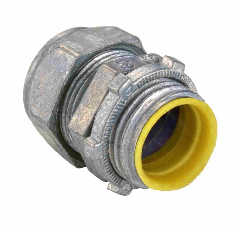 Orbit OF609-S 3-1/2" Zinc Die-Cast EMT Connector Compression Type Insulated