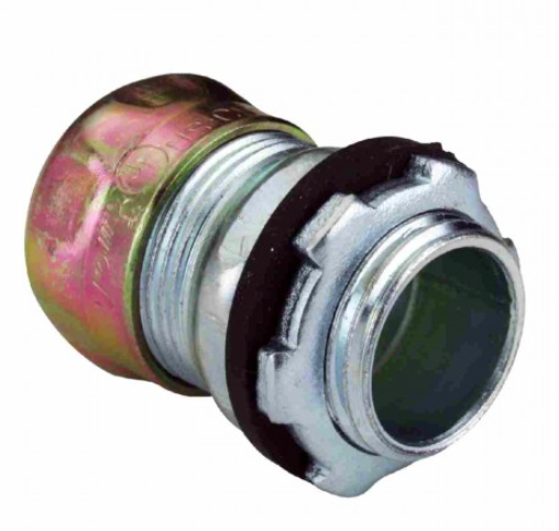 Orbit OF7609-W 3-1/2 Inch Steel Emt Connectors Compression Type & Rain Tight