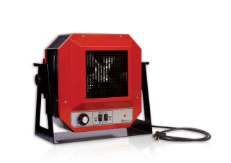 Ouellet OHVU04000ROCC-F1-HL-T5 Commercial Portable Unit Heater – Power 4000/3000W, Voltage 240/208V, 1-Phase, 60Hz, Red, On/Auto, Hi/Lo, 1-Stage Thermostat
