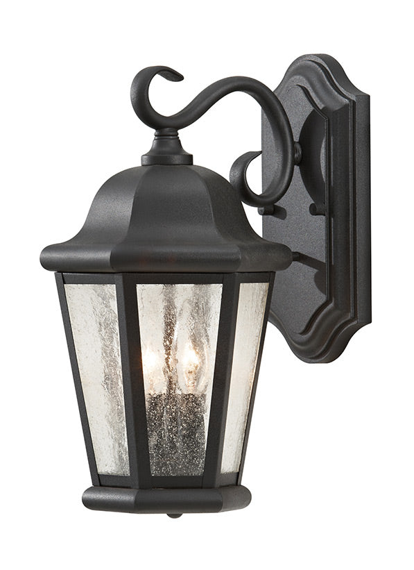 Generation Lighting OL5901EN/BK Martinsville 2 light black outdoor wall lantern