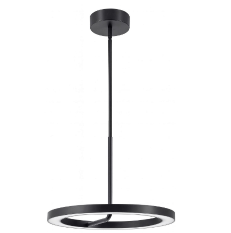 AFX Lighting ONEP18LAJUDBK One 18 Inch LED Pendant Light, 120-277V, Watt 30W, Selectable 5CCT, Black Finish