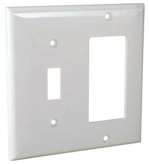 Orbit OP126-W 2-G Wallplate Switch/blank GFI White Finish