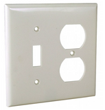 Orbit OP18-W 2-Gang Wallplate Switch/Duplex White Finish