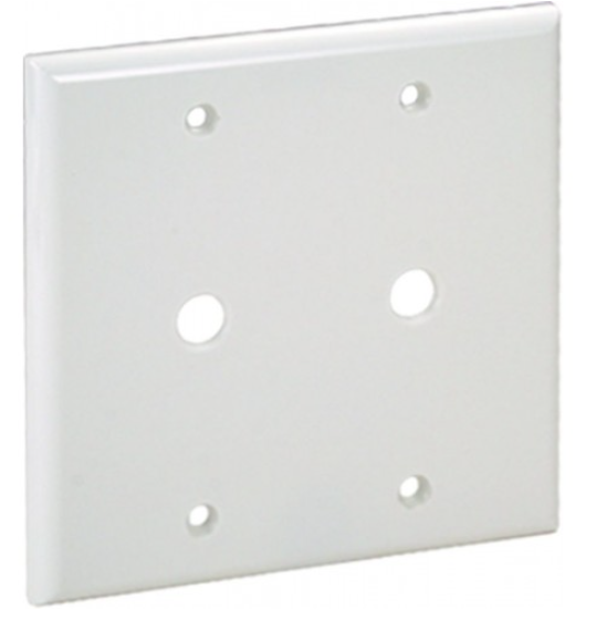 Orbit OP21-I 2-Gang Wallplate TV/Cable lvory Finish
