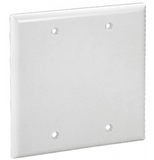 Orbit OP23-I 2-Gang Wallplate Blank lvory Finish