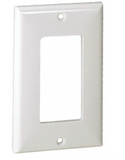 Orbit OP26-W 1-Gang Decorative Switch or GFI Standard Size Lexan Wall Plate, White Ivory
