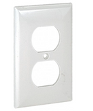 Orbit OP8-I 1-Gang Duplex Receptacle Standard Size Lexan Wall Plate, Ivory Finish