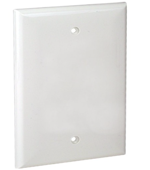 Orbit OPJ13-W Jumbo 1-Gang Wallplate Blank White Finish