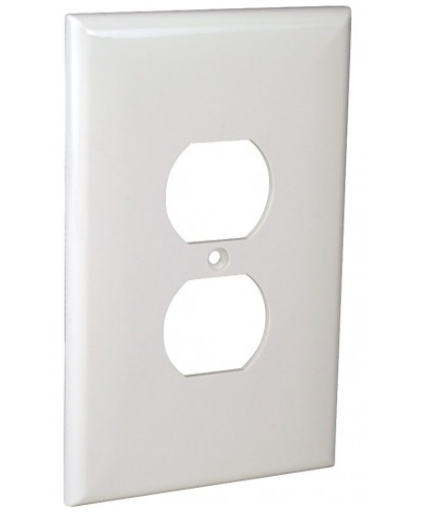 Orbit OPJ8-I Jumbo 1-Gang Wall Plate Duplex Ivory Finish
