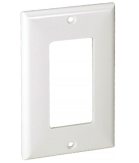 Orbit OPM26-W 1-Gang, Decorative Switch or GFCI Mid-Size Lexan Wallplate White Finish