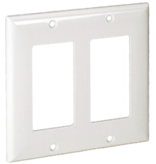 Orbit OPM262-I 2-Gangs, Decorative Switch or GFCI Mid-Size Lexan Wallplate Ivory Finish