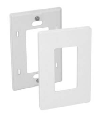 Orbit OPS26-A 2-Piece, 1-Gang Snap-On Decorative Lexan Wall Plate, Almond Finish