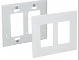 Orbit OPS262-I 2-Piece, 2-Gang Snap-On Decorative Lexan Wall Plate, Ivory  Finish