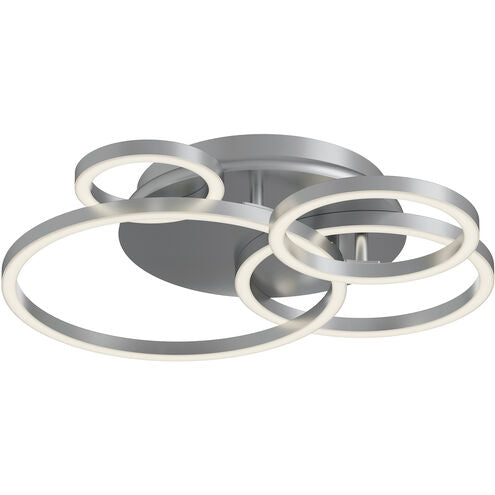 AFX Lighting ORBF18LAJD1SN Orbit LED 18 inch Satin Nickel Semi-Flush Mount Ceiling Light