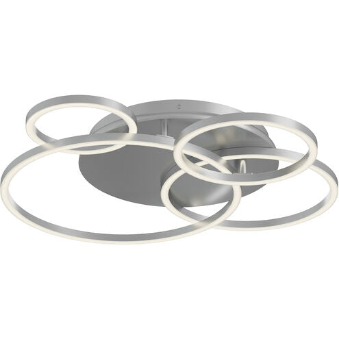 AFX Lighting ORBF24LAJD1SN Orbit LED 24 inch Satin Nickel Semi-Flush Mount Ceiling Light