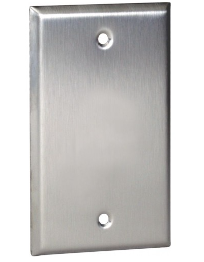 Orbit OS13 1 Gang, Blank Stainless Steel Wall Plate