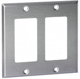 Orbit OS262 2 Gang, Decorative or GFCI Stainless Steel Wallplate