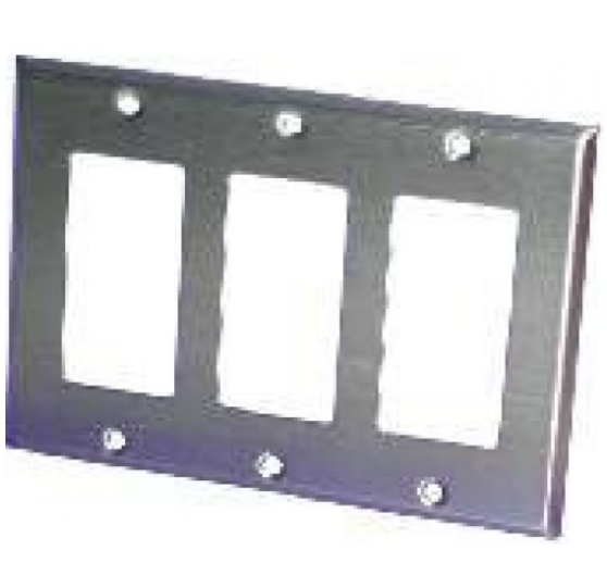 Orbit OS263 3 Gang, Decorative or GFCI Stainless Steel Wallplate