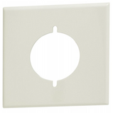 Orbit OS703-P-I 2-Gangs, Painted Steel Power Outlet, 2.156” Dia. Standard Size Lexan Wallplate lvory Finish