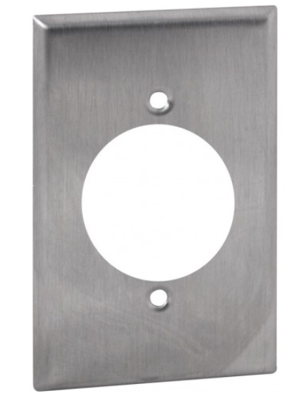 Orbit OS705 1 Gang, 1.625” Single Receptacle Stainless Steel Wallplate