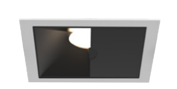 Eurofase Lighting OSC3ST01WL011530WCL 2-in 15W Oscar LED w/ Trim, Square, Wall Wash, Wide, 120V-277V, 3000K, BK/BK, Clear