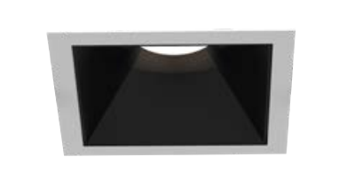 Eurofase Lighting OSC3ST02RF011535WCL 2-in 15W Oscar LED w/ Trim, Square, Wide, 120V-277V, 3500K, WHT/BLK, Clear