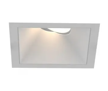 Eurofase Lighting OSC3ST02RG011030WCL 2-in 10W Oscar LED w/ Trim, Square, Gimbal, Wide, 120V-277V, 3000K, WH/BK, Clear