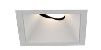 Eurofase Lighting OSC3ST02RG021030WCL 2-in 10W Oscar LED w/ Trim, Square, Gimbal, Wide, 120V-277V, 3000K, WH/WH, Clear