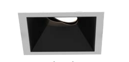 Eurofase Lighting OSC3STL01RG011535WCL 2-in 15W Oscar LED Without Trim, Square, Gimbal, Wide, 120V-277V, 3500K, BK/BK,Clear