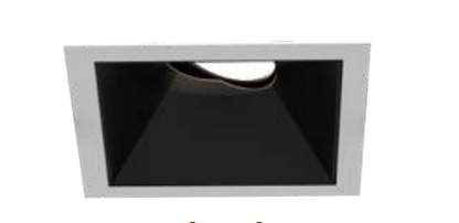 Eurofase Lighting OSC3STL01RG011535WCL 2-in 15W Oscar LED Without Trim, Square, Gimbal, Wide, 120V-277V, 3500K, BK/BK,Clear