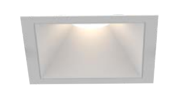 Eurofase Lighting OSC3STL02RF021535MCL 2-in 15W Oscar LED Without Trim, Square, Medium, 120V-277V, 3500K, WHT/WHT, Clear