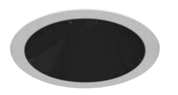 Eurofase Lighting OSC4RT01RF012630MCL 3-in 26W Oscar LED With Trim, Round, Medium, 120V-277V, 3000K, BLK/BLK, Clear