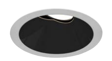 Eurofase Lighting OSC4RT01RG011535WCL 3-in 15W Oscar LED With Trim, Round, Wide, 120V-277V, 3500K, BLK/BLK, Clear