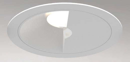 Eurofase Lighting OSC4RT02WL022627WCL Oscar Medium Aperature Round White Wall Wash Recessed Light, CCT 2700K, Matte White Baffle Finish W/ Clear Diffuser