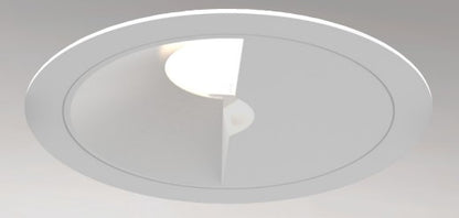 Eurofase Lighting OSC4RT02WL022627WCL Oscar Medium Aperature Round White Wall Wash Recessed Light, CCT 2700K, Matte White Baffle Finish W/ Clear Diffuser