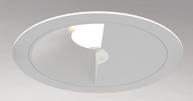 Eurofase Lighting OSC4RTL02WL022635WCL Oscar Medium Aperature White Round Wall Wash , CCT 3500K, Matte White Baffle Finish W/ Clear Diffuser