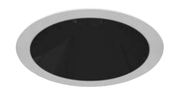 Eurofase Lighting OSC4RTL02RF011030WCL 3-in 10W Oscar LED Without Trim, Round, Downlight, Wide, 120V-277V, 3000K, WHT/BLK, Clear