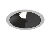 Eurofase Lighting OSC4RTL02WL012635WCL Medium Aperture Round Wall Wash, Matte Black Baffle, Wattage 26W, CCT 3500K, Beam Angle Wide, Clear Diffuser, White Finish