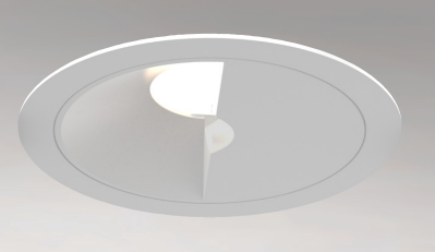 Eurofase Lighting OSC4RTL02WL021030WCL Medium Aperture Round Wall Wash, Matte White Baffle, Wattage 10W, CCT 3000K, Beam Angle Wide, Clear Diffuser, White Finish