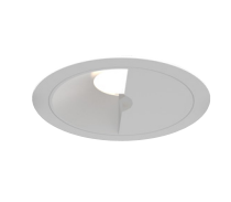 Eurofase Lighting OSC4RTL02WL021030WCL Medium Aperture Round Wall Wash, Matte White Baffle, Wattage 10W, CCT 3000K, Beam Angle Wide, Clear Diffuser, White Finish