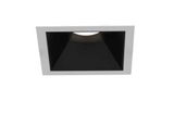 Eurofase Lighting OSC4STL02RF011530WCL Medium Aperture Square Trimless Recessed Fixed Downlight, Matte Black Baffle, Wattage 15W, CCT 3000K, Beam Angle Wide 38°, Clear Diffuser, White Finish