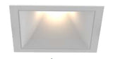 Eurofase Lighting OSC4STL02RF022635WCL Oscar Medium Aperture White Square Downlight, CCT 3500K, Matte White Baffle Finish W/ Clear Diffuser