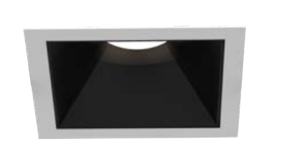 Eurofase Lighting OSC5ST01RF014027WCL 4-in 40W Oscar LED With Trim, Square, Wide, 120V-277V, 2700K, BLK/BLK, Clear